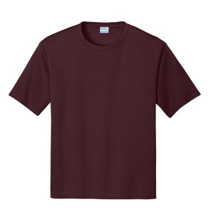 Custom Port & Company Performance Tee - Athletic Maroon Custom Port & Company Performance Tee - Athletic Maroon