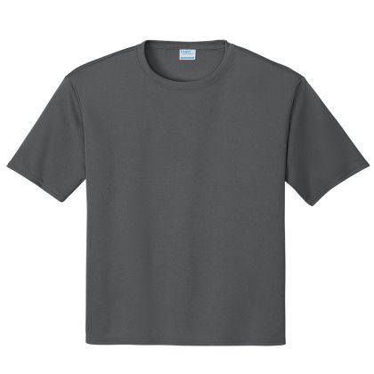 Custom Port & Company Performance Tee - Charcoal Custom Port & Company Performance Tee - Charcoal