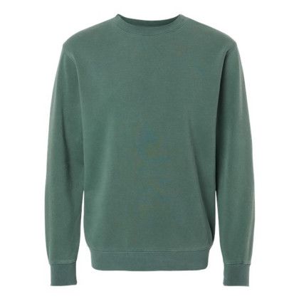 Custom Independent Trading Co. Full Color Midweight Pigment Dyed Crew Neck Sweatshirt - Pigment Alpine green Custom Independent Trading Co. Full Color Midweight Pigment Dyed Crew Neck Sweatshirt - Pigment Alpine green