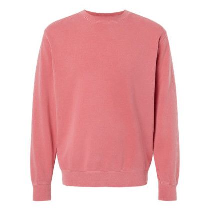 Custom Independent Trading Co. Full Color Midweight Pigment Dyed Crew Neck Sweatshirt - Pigment pink Custom Independent Trading Co. Full Color Midweight Pigment Dyed Crew Neck Sweatshirt - Pigment pink
