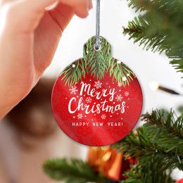 Full Color Logo Acrylic Holiday Ornaments | Custom Ornaments Full Color Logo Acrylic Holiday Ornaments | Custom Ornaments