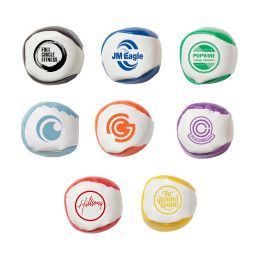 Custom 2" Two-Tone Hacky Sack Kick Ball - All Colors