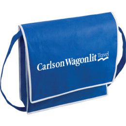Custom Courier Tote Bag - Blue Custom Courier Tote Bag - Blue