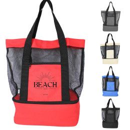 Custom Recycled Beach Cooler Tote - All Colors Custom Recycled Beach Cooler Tote - All Colors