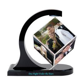 Custom Magnetic Photo Cube Spinner Custom Magnetic Photo Cube Spinner