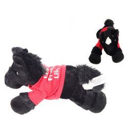 Custom 8" Beau Horse With T-shirt and ONE Color Imprint
