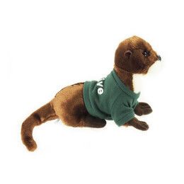 Custom 8" Sliddy Otter With Imprinted T-shirt Custom 8" Sliddy Otter With Imprinted T-shirt
