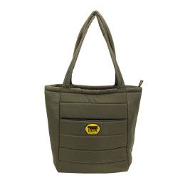 Custom Otaria Puffy Recycled Tote Bag With Full Color Imprint Custom Otaria Puffy Recycled Tote Bag With Full Color Imprint