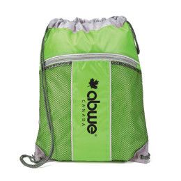 Custom Leader Drawstring Bag - Lime Green Custom Leader Drawstring Bag - Lime Green