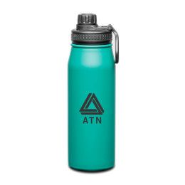 Custom Cienega SS Bottle with Twist Chug Lid - 27 oz - Teal
