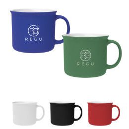 Custom 15 oz. Soft Touch Campfire Mug - All Colors