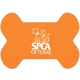 Custom Dog Bone Shammy Towel - Orange Custom Dog Bone Shammy Towel - Orange