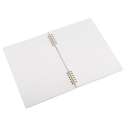 Custom Quarry Stone Paper Ring Bound Notebook - Open View