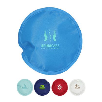 Custom Round Nylon-Covered Hot/Cold Pack - All colors Custom Round Nylon-Covered Hot/Cold Pack - All colors