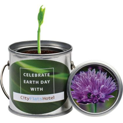 Custom Paint Pail Planter Kit - Silver Custom Paint Pail Planter Kit - Silver