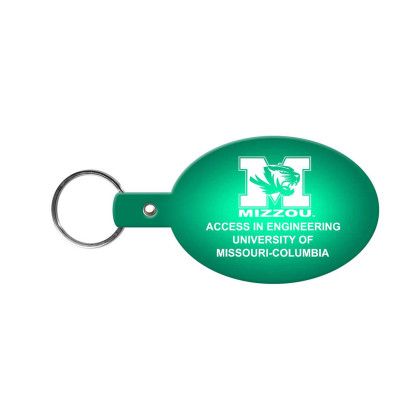 Custom Oval Flexible Key Tag - Translucent green Custom Oval Flexible Key Tag - Translucent green
