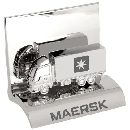 Custom Chrome Metal Business Card Holder - Truck - Silver Custom Chrome Metal Business Card Holder - Truck - Silver