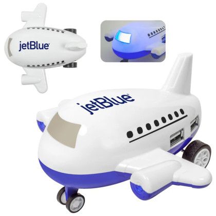 Custom Airplane 4-Port USB Hub - All Color Custom Airplane 4-Port USB Hub - All Color