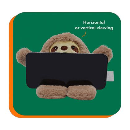 Custom Phone Pals Weighted Plush Phone Holder - Brown Custom Phone Pals Weighted Plush Phone Holder - Brown