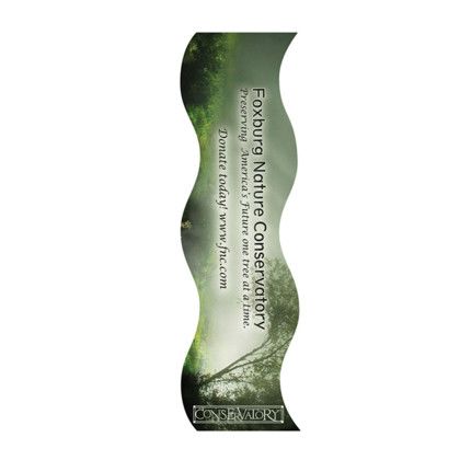 Custom Wavy Bookmark - White