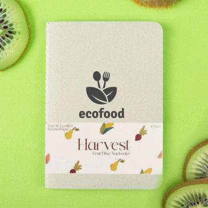 Custom Harvest Fruit Fiber Pocket Notebook - Kiwi Lifestyle Custom Harvest Fruit Fiber Pocket Notebook - Kiwi Lifestyle