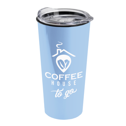 Imprinted Roadmaster 18 oz. Travel Tumbler - Slate Blue Imprinted Roadmaster 18 oz. Travel Tumbler - Slate Blue