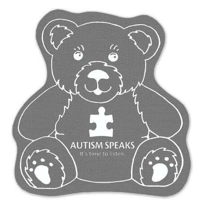 Custom Teddy Bear Rubber Jar Opener - Gray Custom Teddy Bear Rubber Jar Opener - Gray