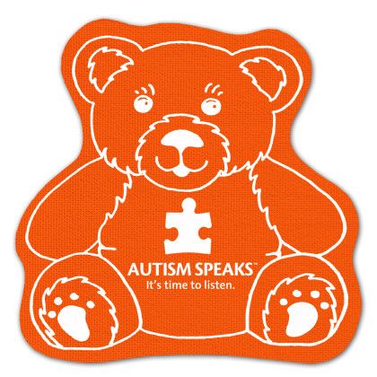 Custom Teddy Bear Rubber Jar Opener - Orange Custom Teddy Bear Rubber Jar Opener - Orange