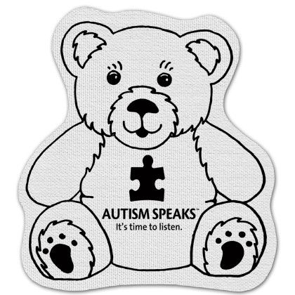 Custom Teddy Bear Rubber Jar Opener - White Custom Teddy Bear Rubber Jar Opener - White
