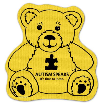 Custom Teddy Bear Rubber Jar Opener - Yellow Custom Teddy Bear Rubber Jar Opener - Yellow