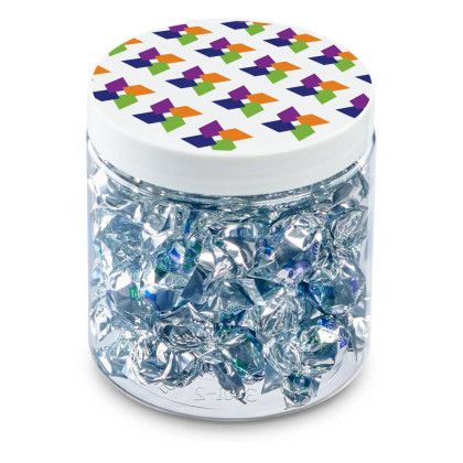 Custom 8 oz Jar of Fantasy Candy - Silver