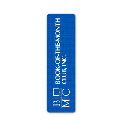 Custom Rectangle Rubber Bookmark - Blue Custom Rectangle Rubber Bookmark - Blue