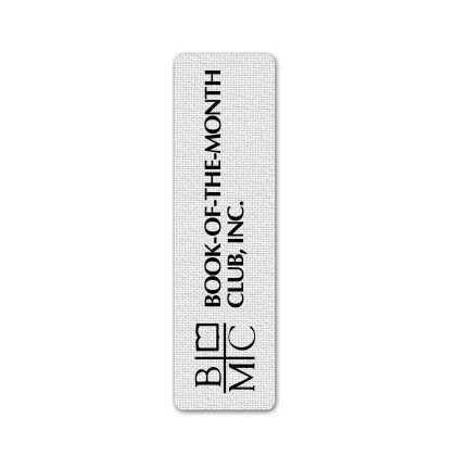 Custom Rectangle Rubber Bookmark - White Custom Rectangle Rubber Bookmark - White