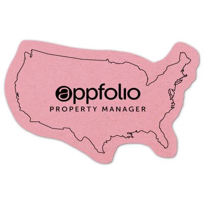 Custom United States Compressed Sponge - Pink
