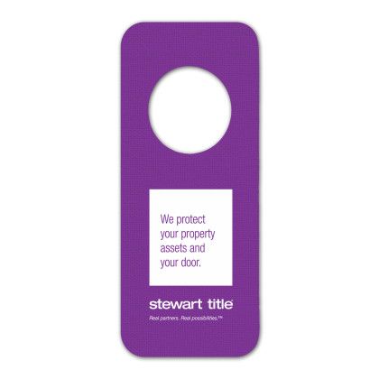Custom Vinyl Door Hanger Jar Opener - Purple
