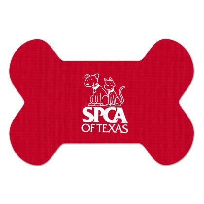 Custom Dog Bone Vinyl Mat - Red