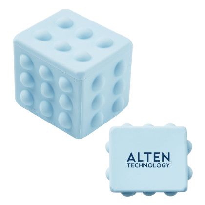 Custom Rectangle Push Pop Ball - Light blue Custom Rectangle Push Pop Ball - Light blue
