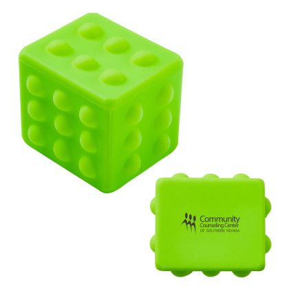 Custom Rectangle Push Pop Ball - Lime green Custom Rectangle Push Pop Ball - Lime green