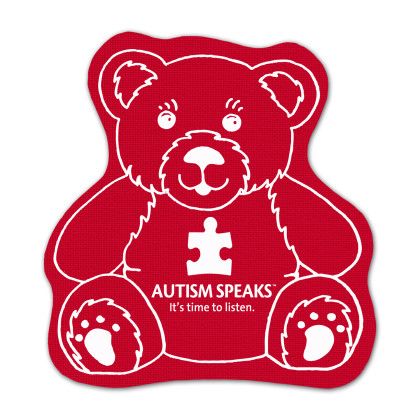 Custom Teddy Bear Vinyl Jar Opener - Red Custom Teddy Bear Vinyl Jar Opener - Red