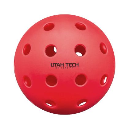 Custom 40 Hole Outdoor Seamless Pickleball - Red