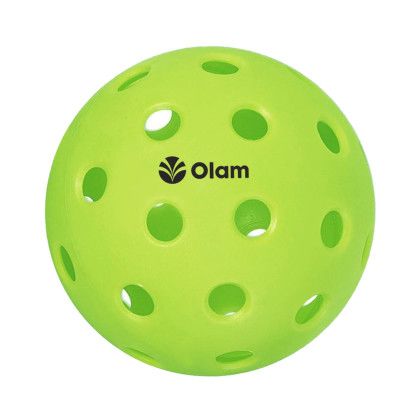 Custom 40 Hole Outdoor Seamless Pickleball - Lime green
