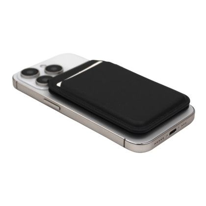 Custom iMobile Wallet Pro for MagSafe - No Adapter Ring - Black Lifestyle View Custom iMobile Wallet Pro for MagSafe - No Adapter Ring - Black Lifestyle View