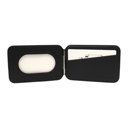 Custom iMobile Wallet Pro for MagSafe - No Adapter Ring - Black Open view Custom iMobile Wallet Pro for MagSafe - No Adapter Ring - Black Open view