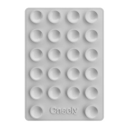 Custom Casely Grippy for MagSafe - No Adapter Ring - White Back View Custom Casely Grippy for MagSafe - No Adapter Ring - White Back View