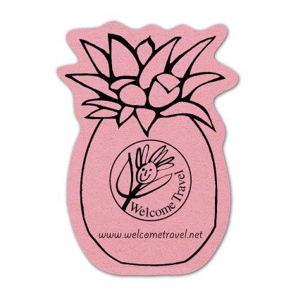 Custom Pineapple Compressed Sponge - Pink Custom Pineapple Compressed Sponge - Pink
