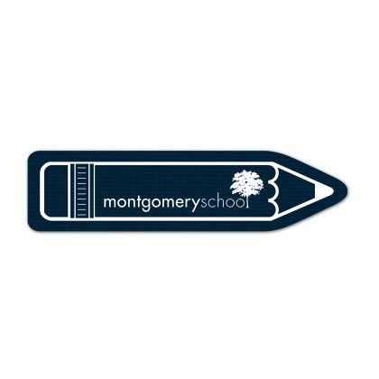 Custom Pencil Rubber Bookmark - Navy blue