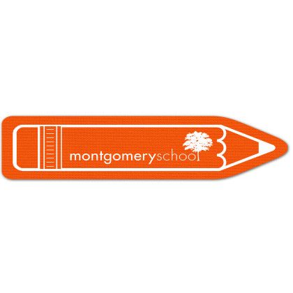Custom Pencil Rubber Bookmark - Orange Custom Pencil Rubber Bookmark - Orange