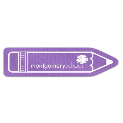 Custom Pencil Rubber Bookmark - Purple Custom Pencil Rubber Bookmark - Purple