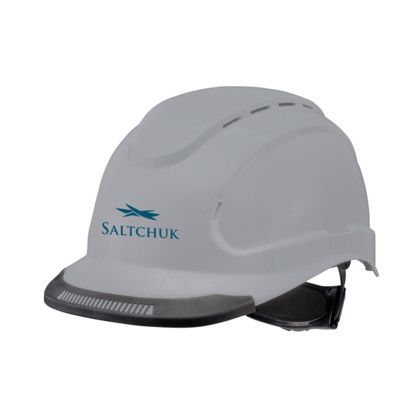 Custom Hypeman 6-point Ratchet Vented Type I Cap Style Hard Hat - Light gray Custom Hypeman 6-point Ratchet Vented Type I Cap Style Hard Hat - Light gray