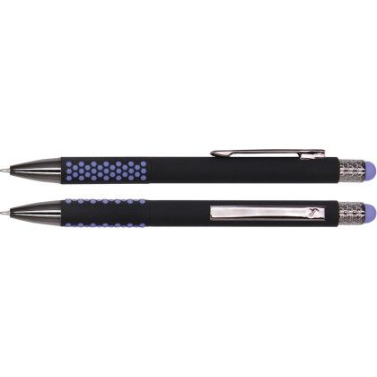 Custom Honeycomb Stylus Cello-Wrapped Pen - Purple Custom Honeycomb Stylus Cello-Wrapped Pen - Purple